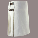 Christmas Tartan Plaid Kilt White