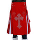 Christmas Utility Kilt with Rhinestone Cross Front