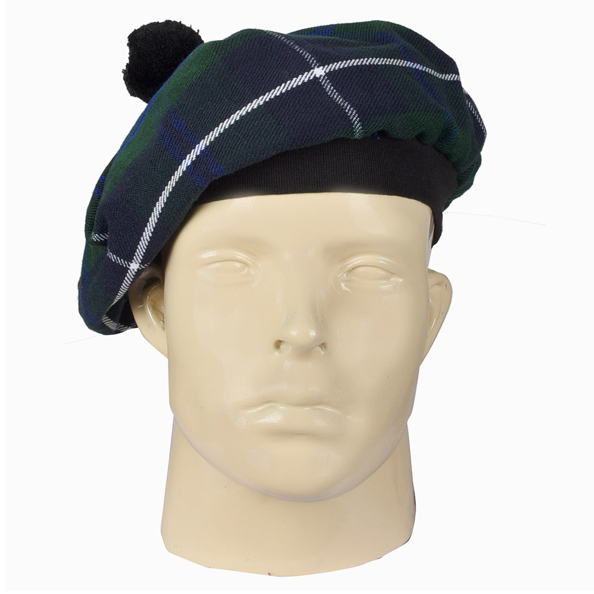 Clan Douglas Green Modern Tartan Tammy Hat Front