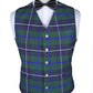Clan Douglas Green Modern Tartan Vest Front