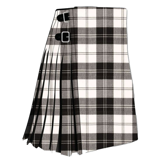 Clan Erskine Black and White Tartan Kilt