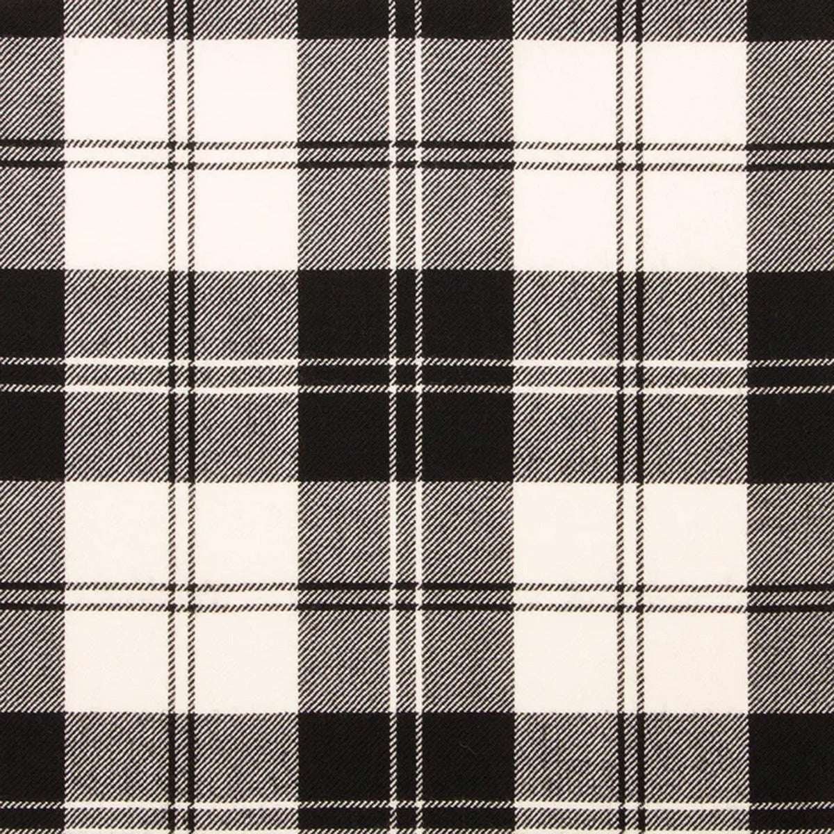 Clan Erskine Black and White Tartan Swatch