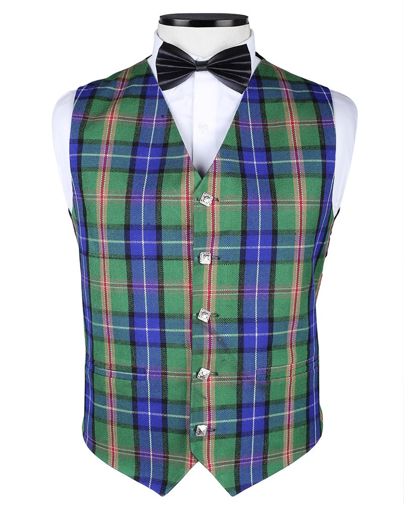 Clan Jones Tartan Vest Front