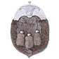 Crest White Rabbit Fur Sporran with Thistle
