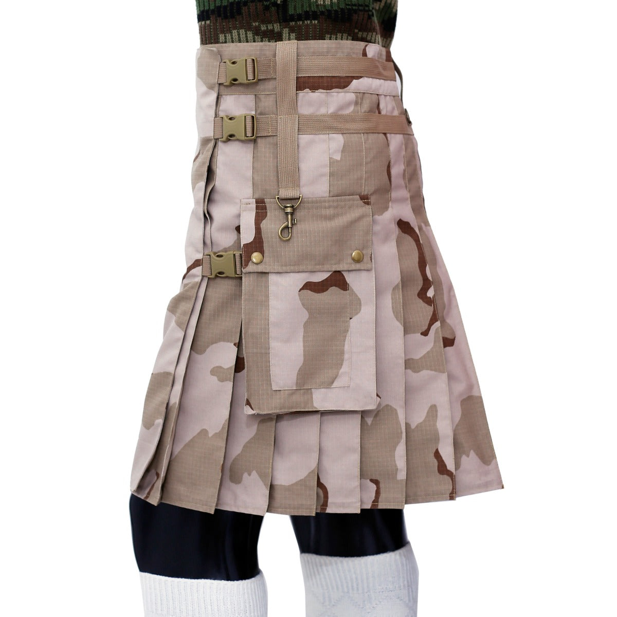 Desert Camouflage Hiking Kilt Left