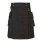 Detachable Pockets Denim Kilt
