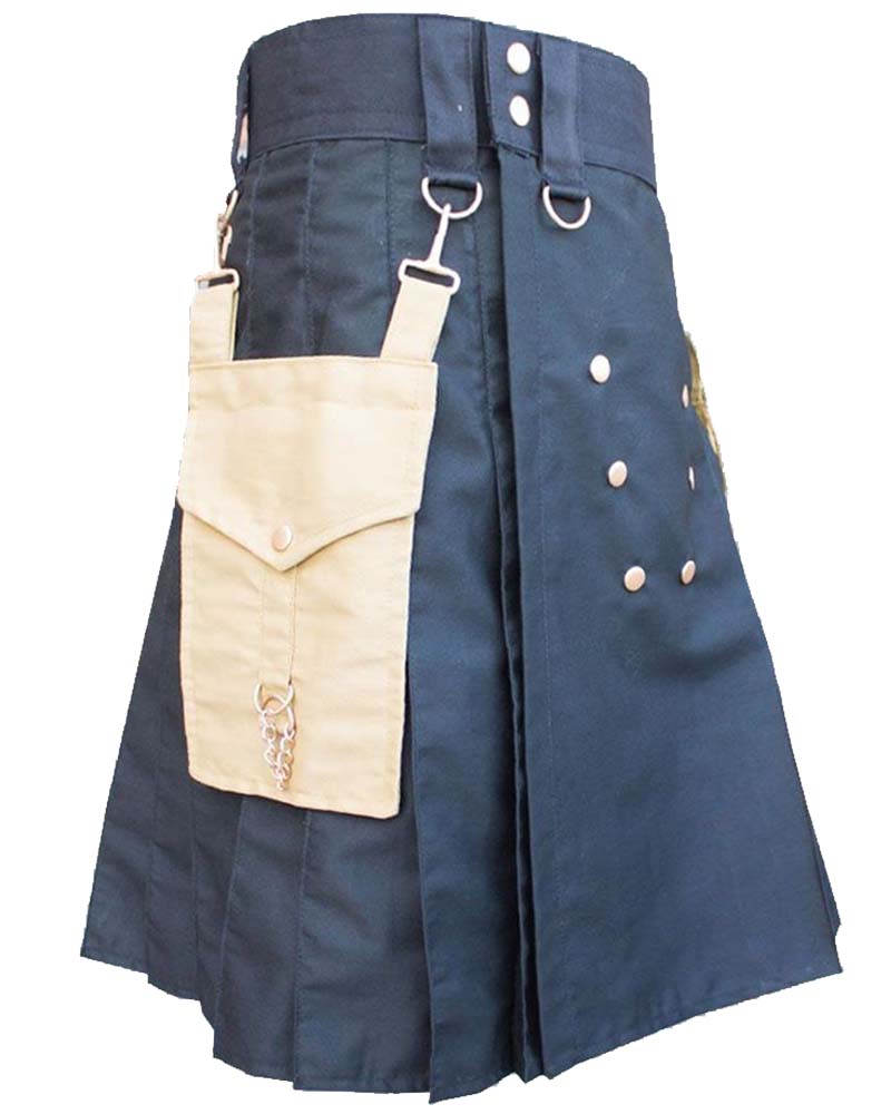 Detachable Pockets Utility Kilt