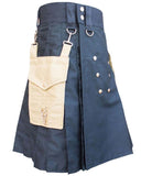 Detachable Pockets Utility Kilt