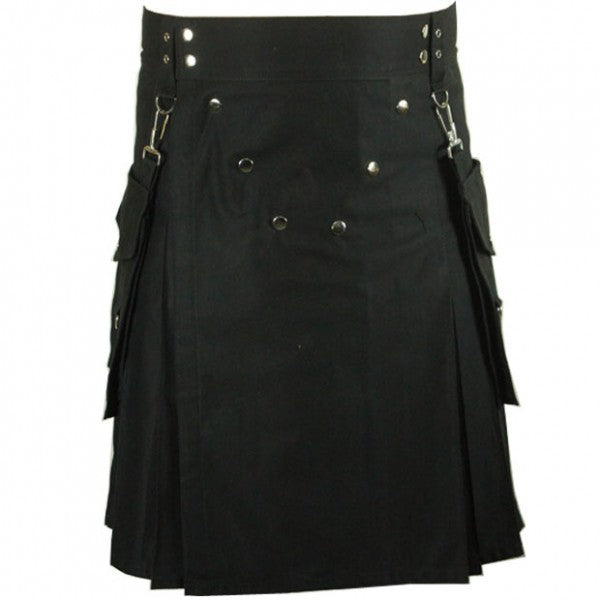 Detachable Pockets Utility Kilt