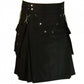 Detachable Pockets Utility Kilt Side