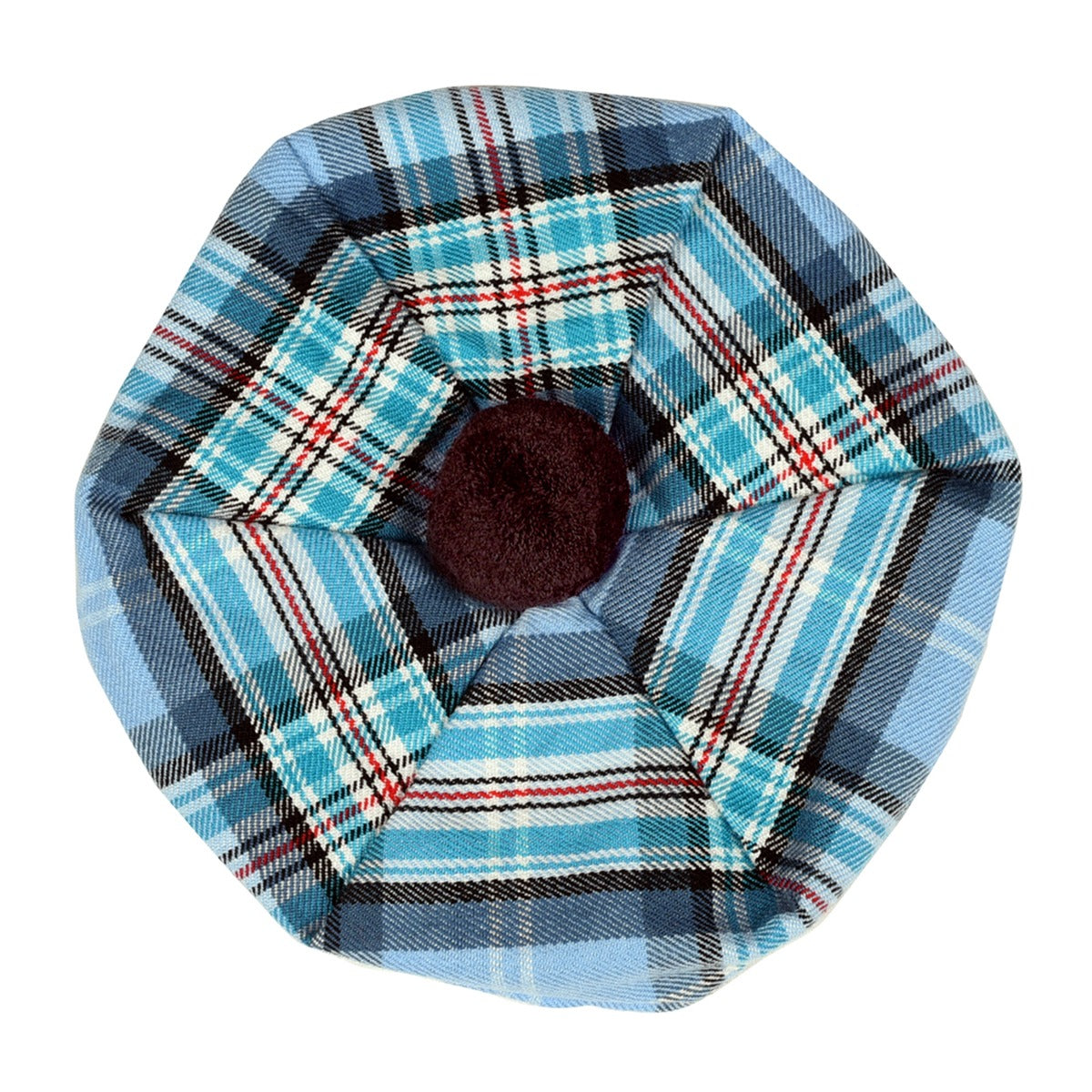 Diana Princess of Wales Tartan Tammy Hat Front