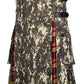 Digital Camo Kilt With Buchanan Tartan Pleats
