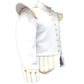 White Bag Pipe Doublet with Golden Trim