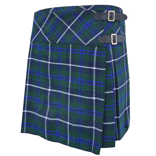 Douglas Blue Tartan Skirt Front