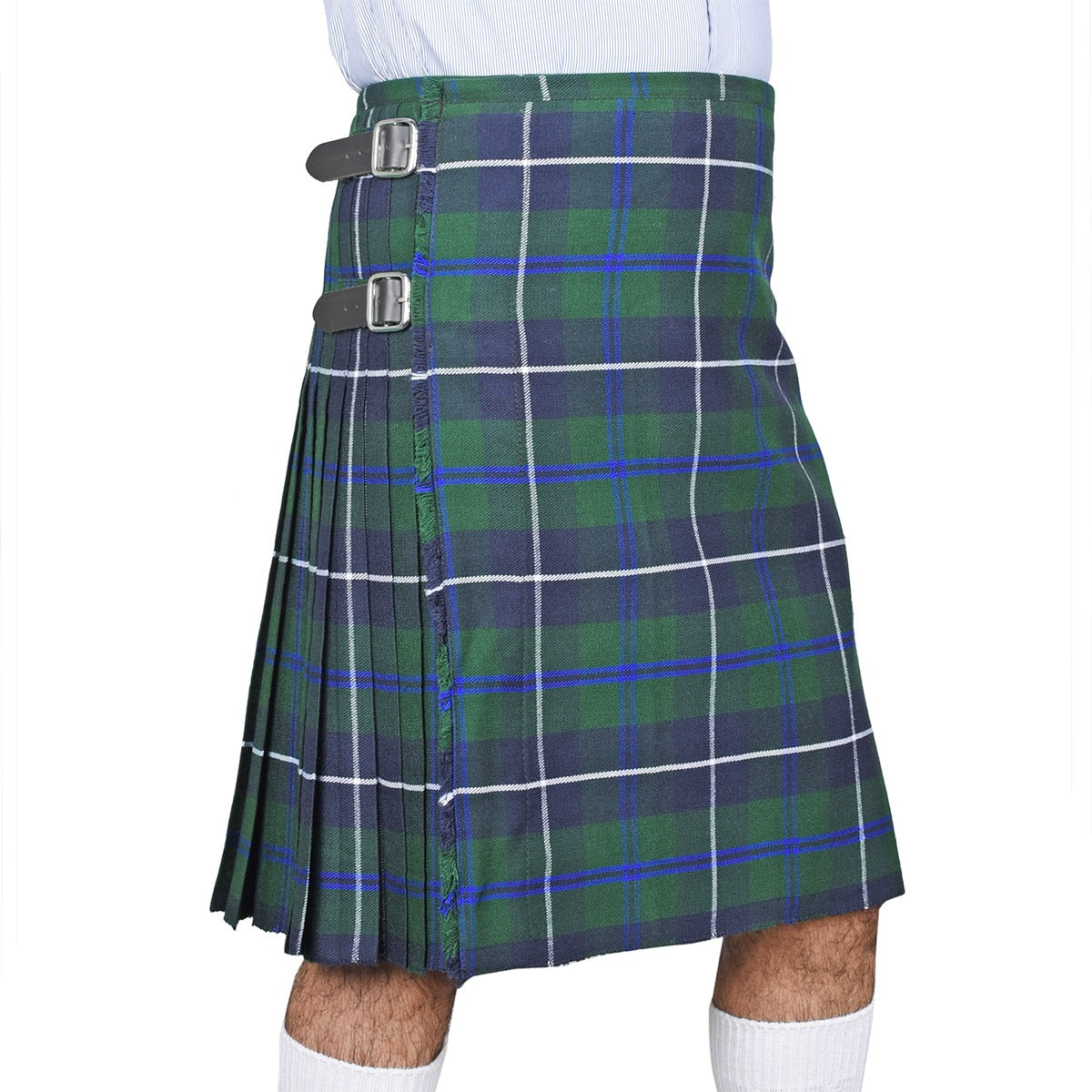 Douglas Green Modern Clan Tartan Kilt Right