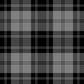 Douglas Black White Tartan kilt 