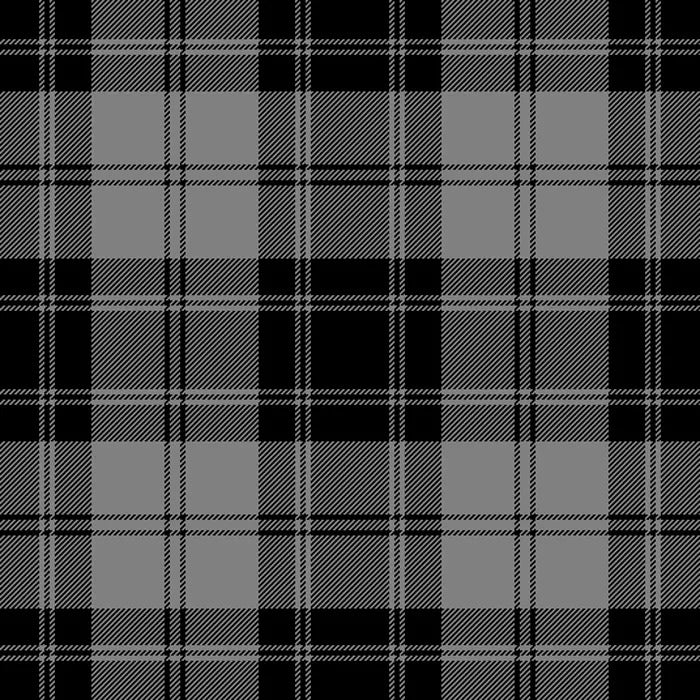 Douglas Black White Tartan kilt 