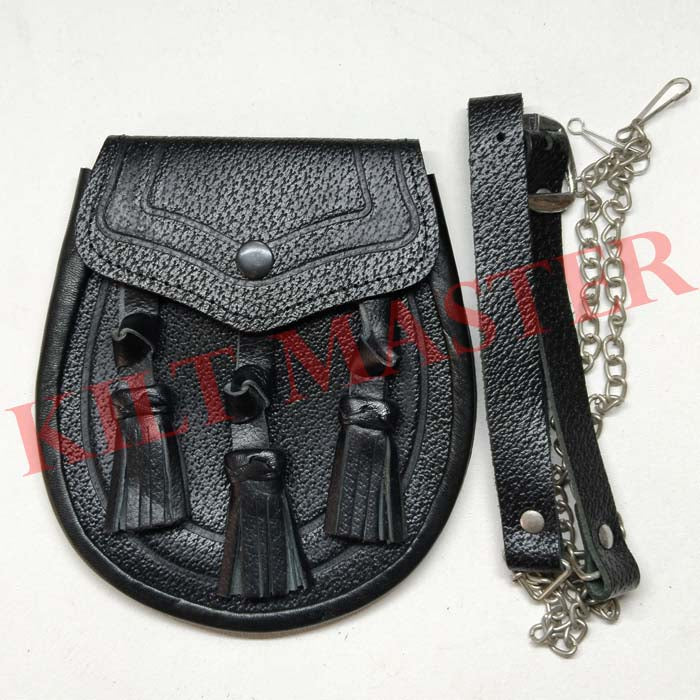 Embossed Leather Sporrans
