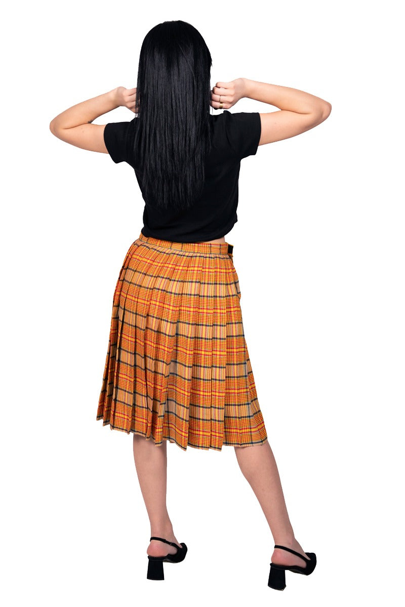 Espana Spanish Tartan Skirt Back