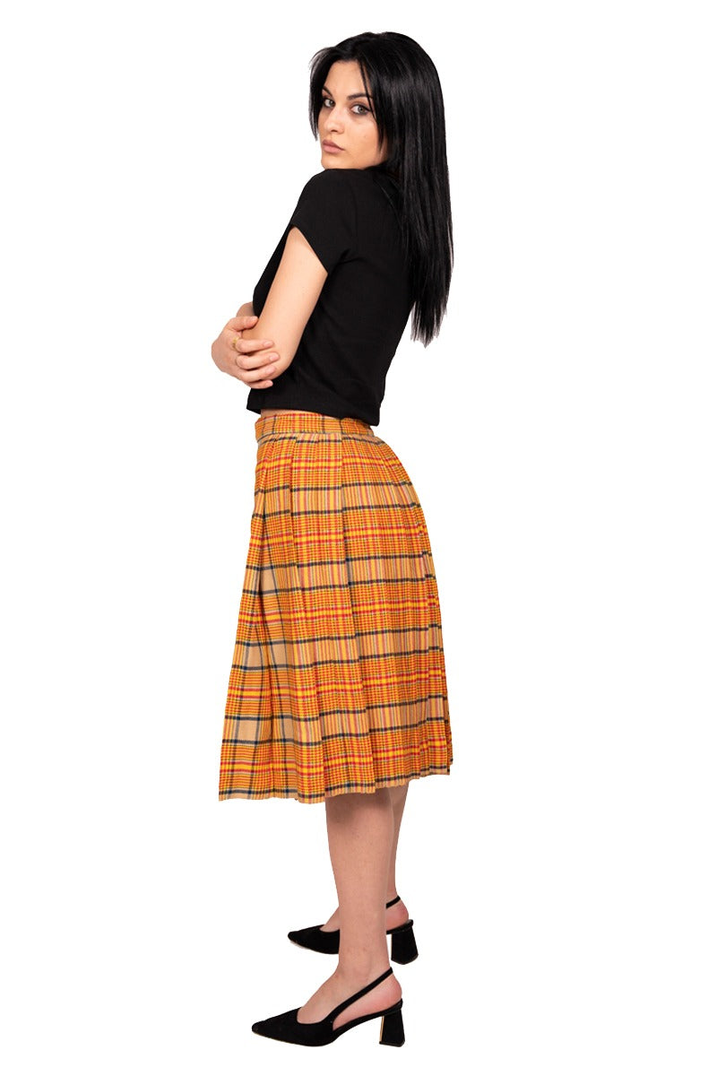 Espana Spanish Tartan Skirt Left