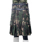 Fashion Camo Kilt with Leather Apron Back