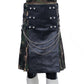 Fashion Camo Kilt with Leather Apron Front