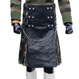 Fashion Camo Kilt with Leather Apron