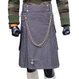 Fashion Grey Utility Kilt