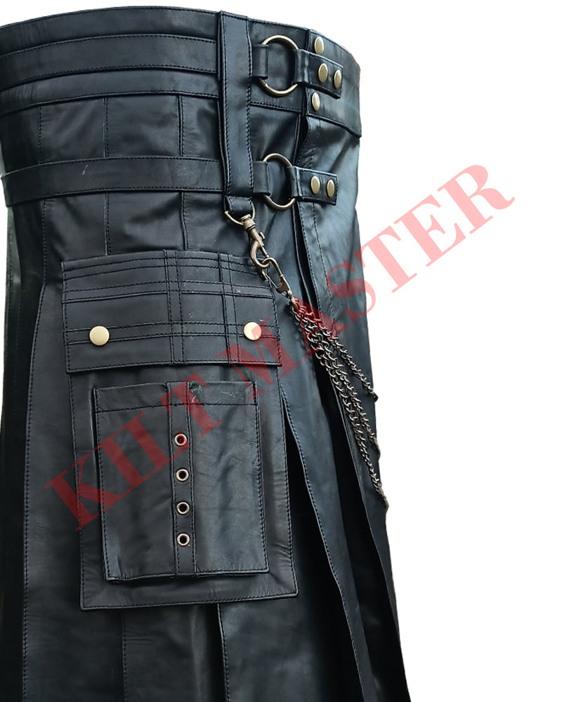 Fashion Leather Kilt