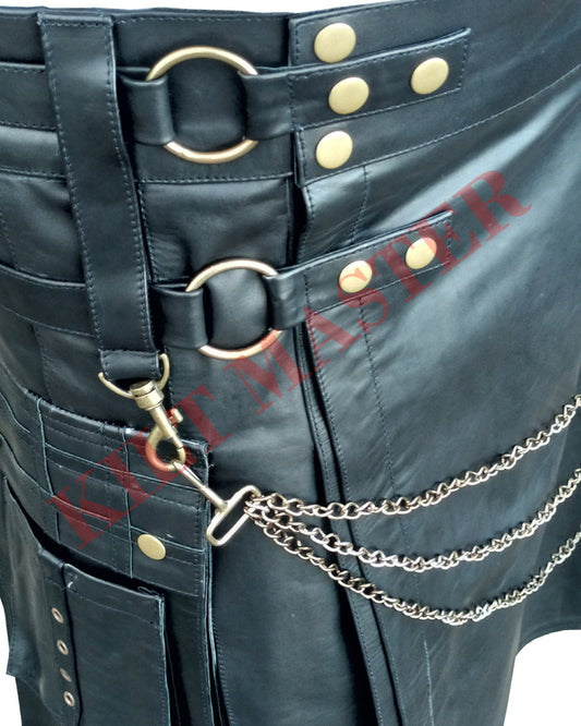 Fashion Leather Kilt