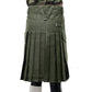 Fashion Olive Green Utility Kilt Back