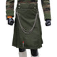 Fashion Olive Green Utility Kilt
