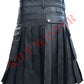 Fetish Leather Kilt Black