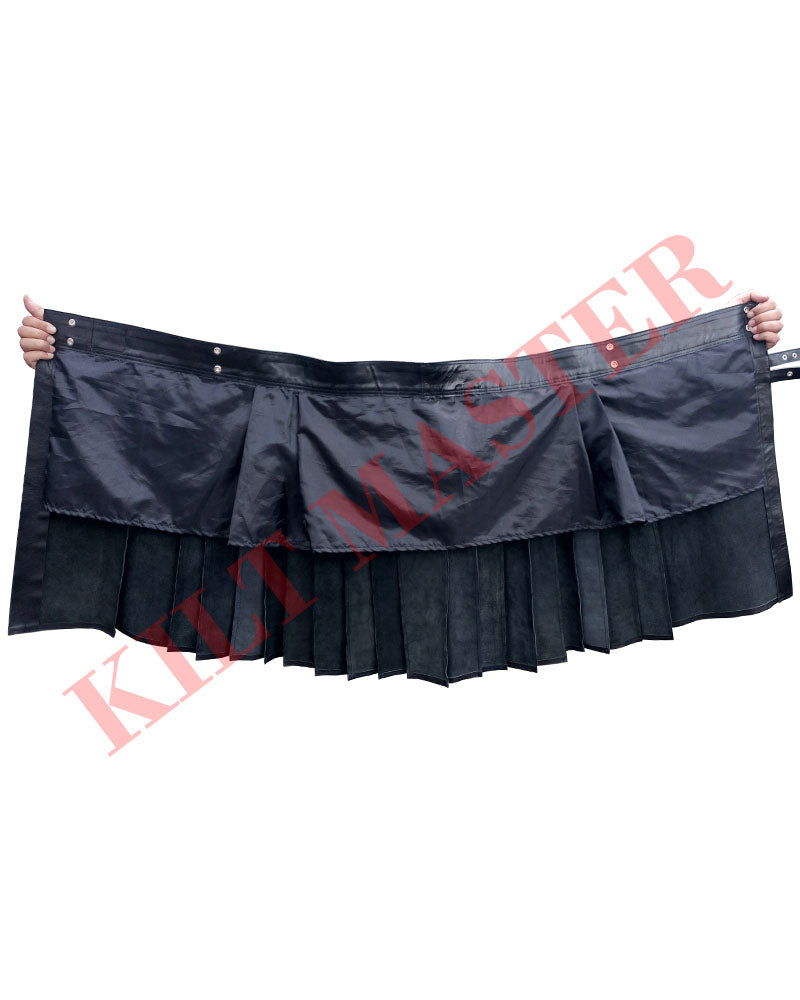 Fetish Leather Kilt Black