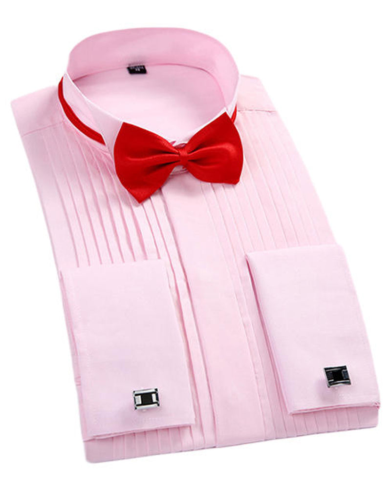 Formal Dress Wedding Shirt Pink