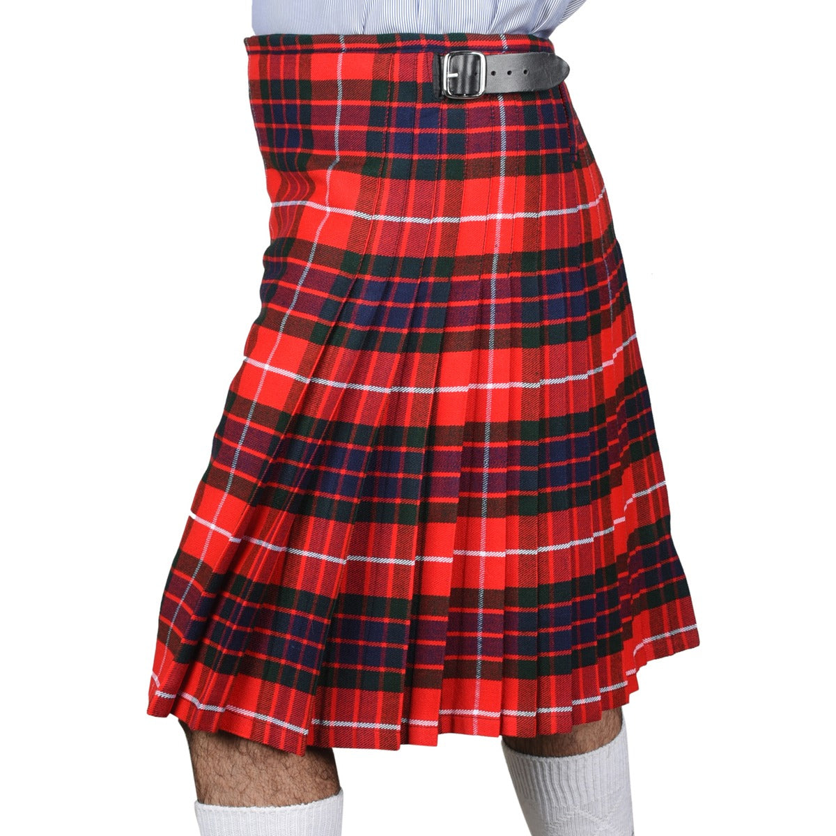 Fraser Red Modern Tartan Kilt Left Side