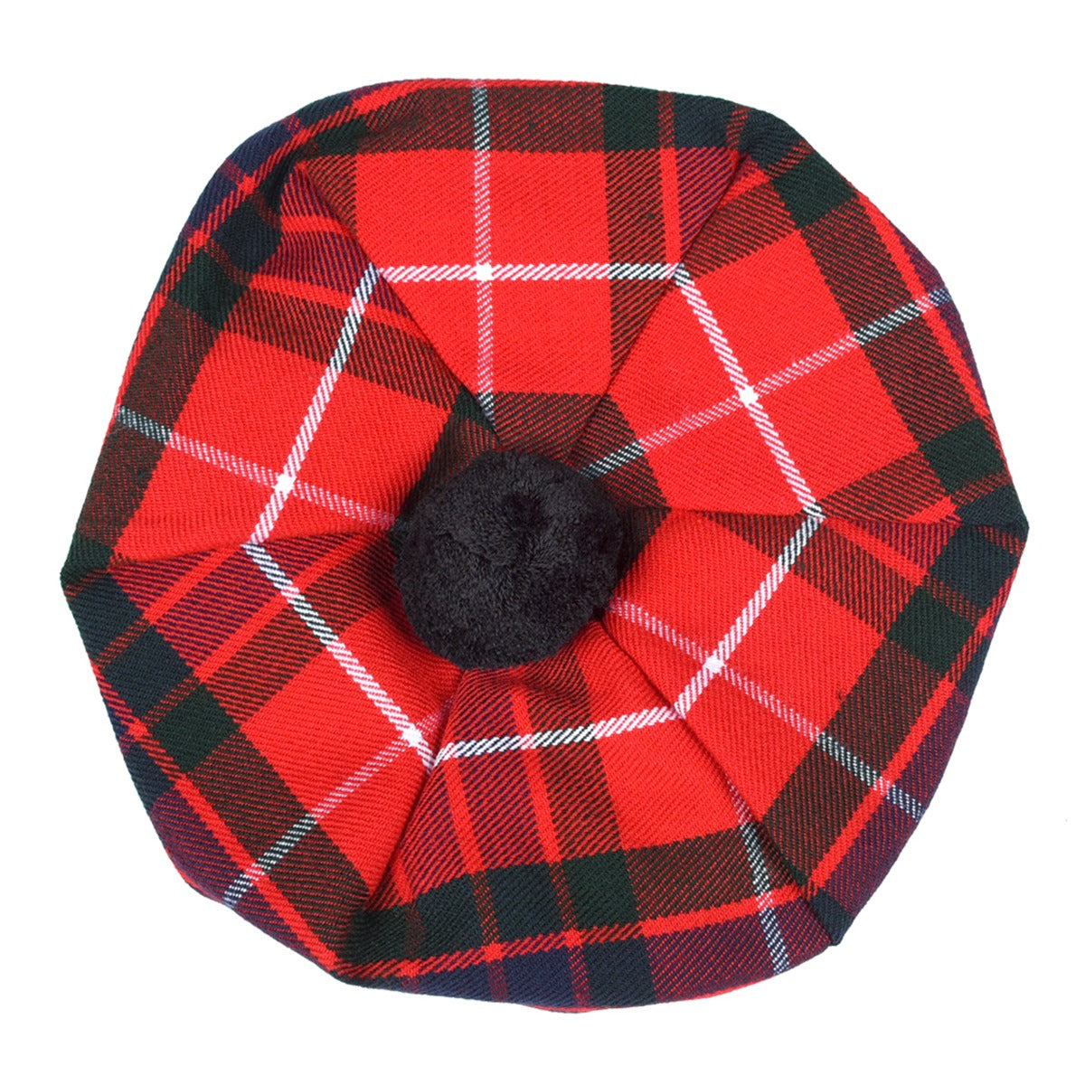 Fraser Red Modern Tartan Tammy Hat Front