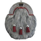 Full Dress Rabbit Grey Fur Sporran