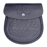 Genuine Black Leather Sporran