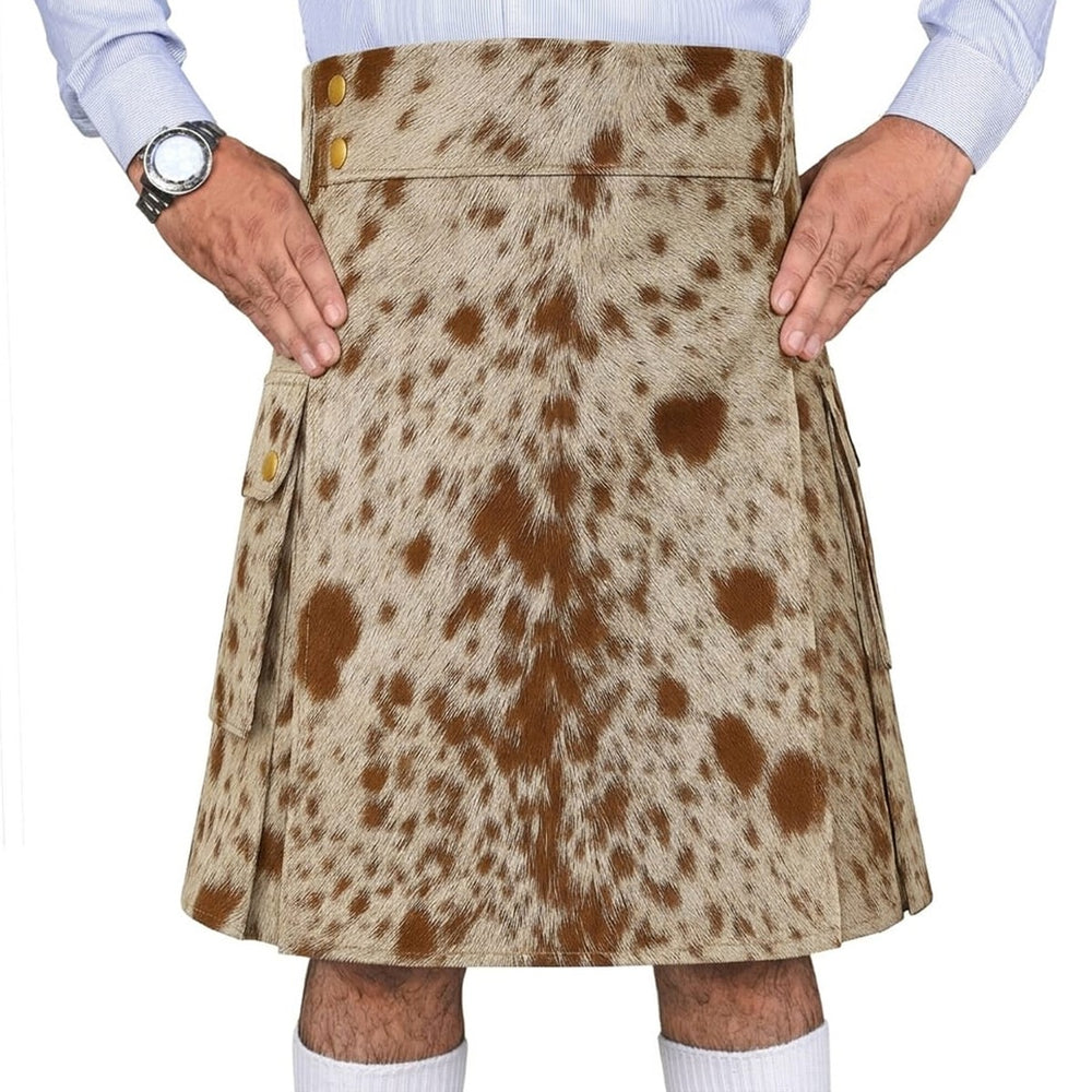  Genuine Cowhide Leather Utility Kilt
