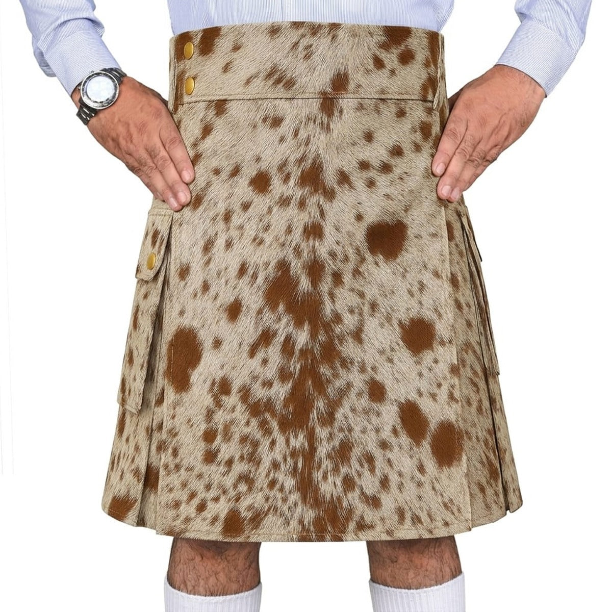 Genuine Cowhide Leather Utility Kilt