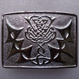 Embossed Thistle Scottish Kilt Belt Buckle
