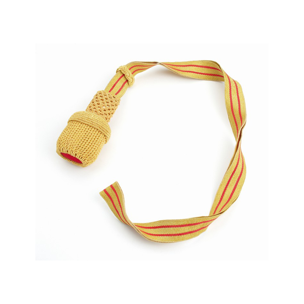 Golden Sword Knot with 2 Red Stripes