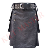 Grey Wool Men Kilt
