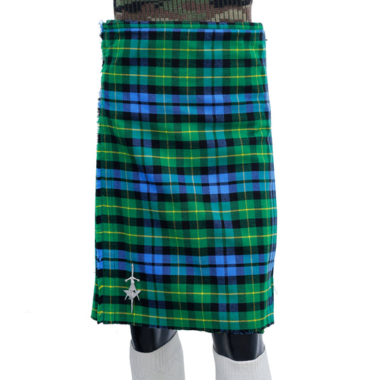 Green Clan Tartan Kilt Front