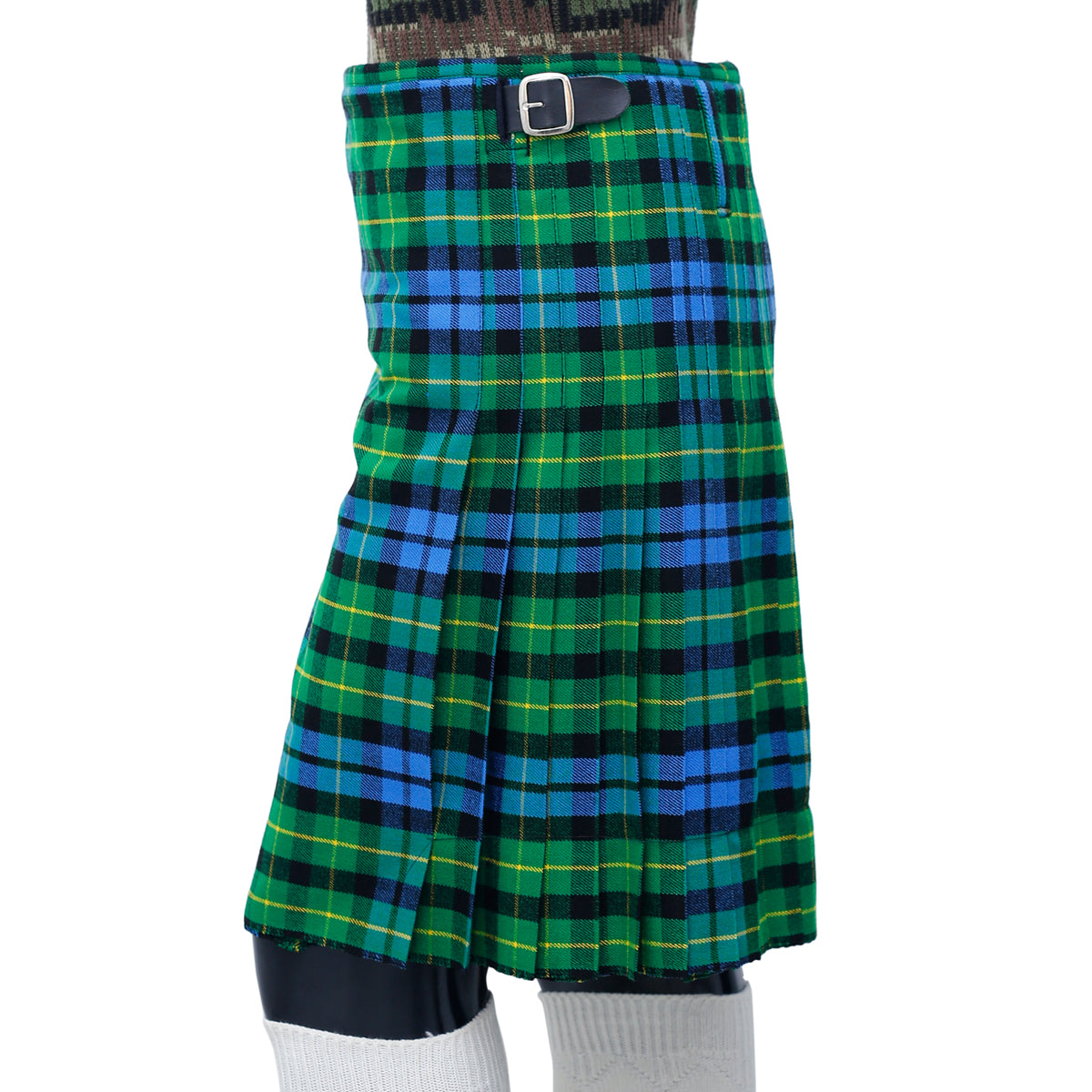 Green Clan Tartan Kilt Left