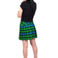 Green Clan Tartan Skirt Back