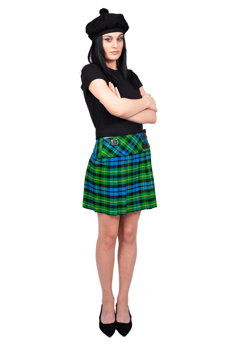 Green Clan Tartan Skirt Right