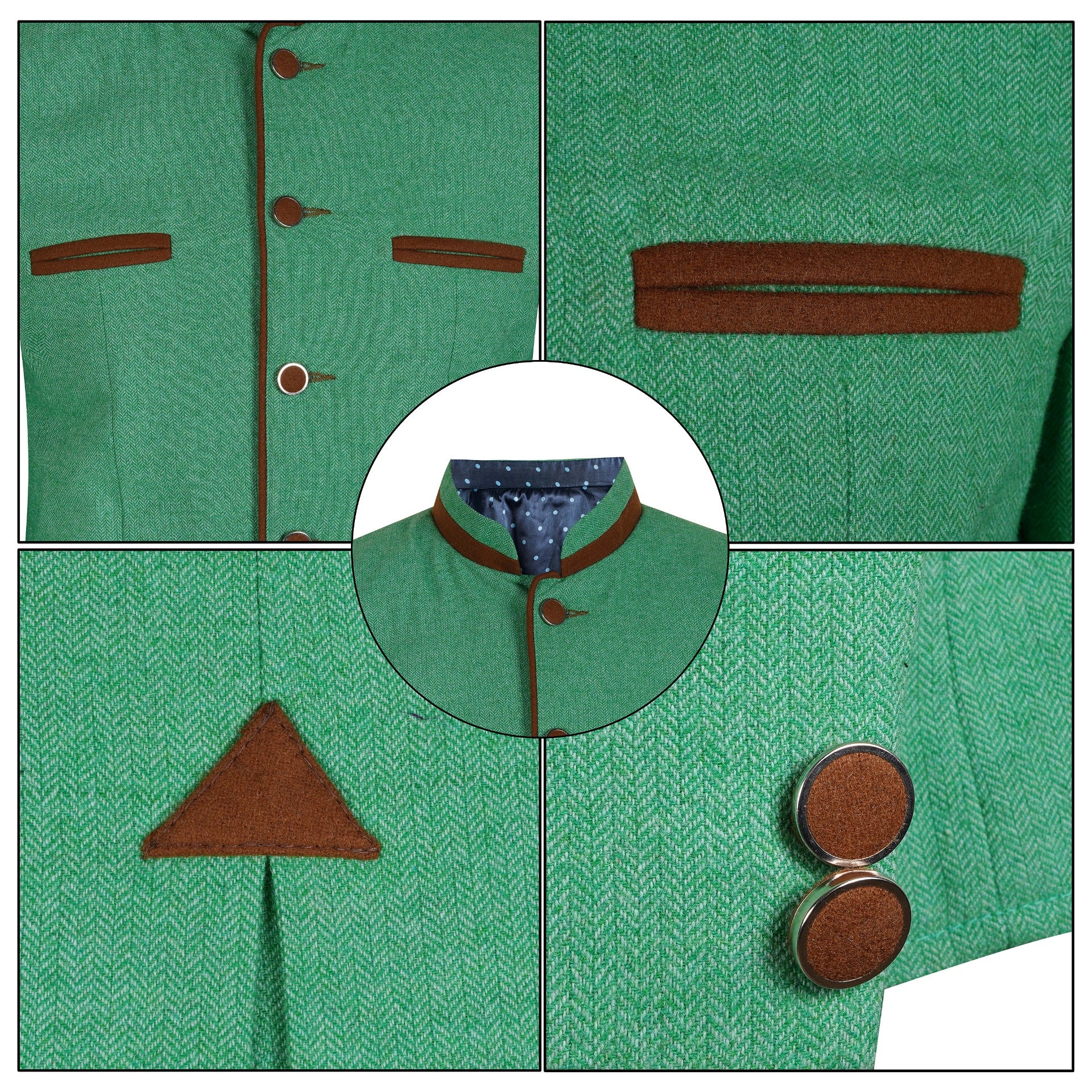 Green Tweed Germen Bavarian Trachten Jacket