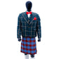 Green Tweed Wool Argyle Jacket with Vest Main